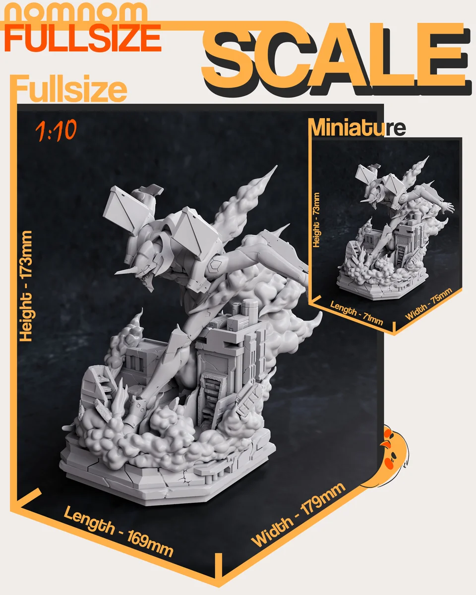 Eva01 | Fan Art | 3D Printed Resin Model Garage Kit | *Un-Painted* | Nomnom 4