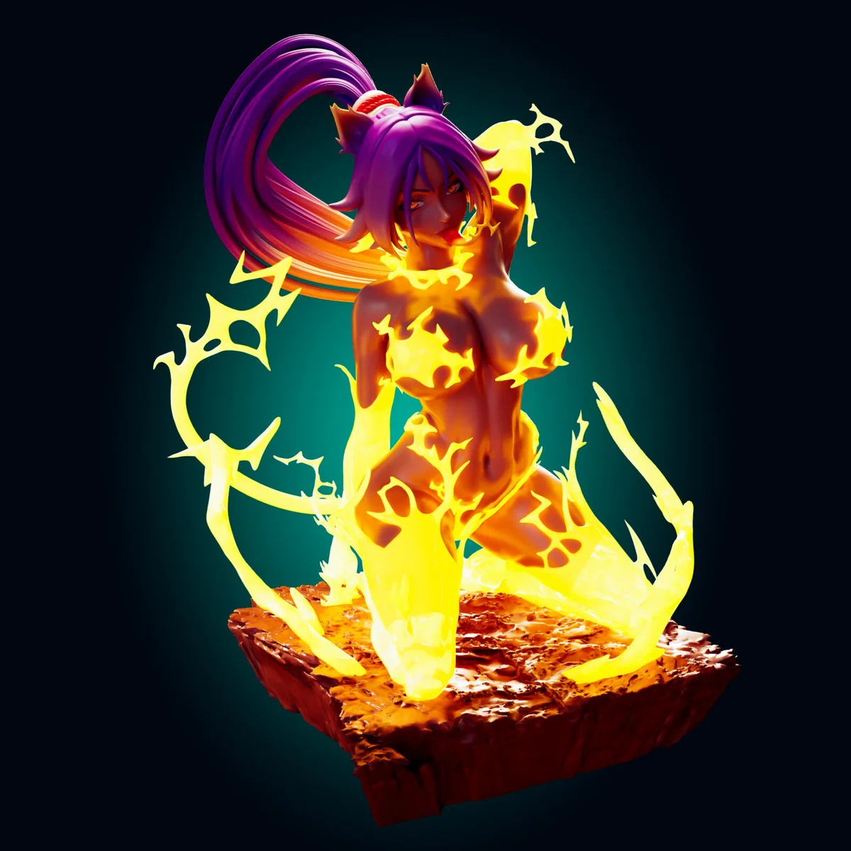 Yoruichi | Fan Art | 3D Printed Resin Model Garage Kit | *Un-Painted* | Officer Rhu 2