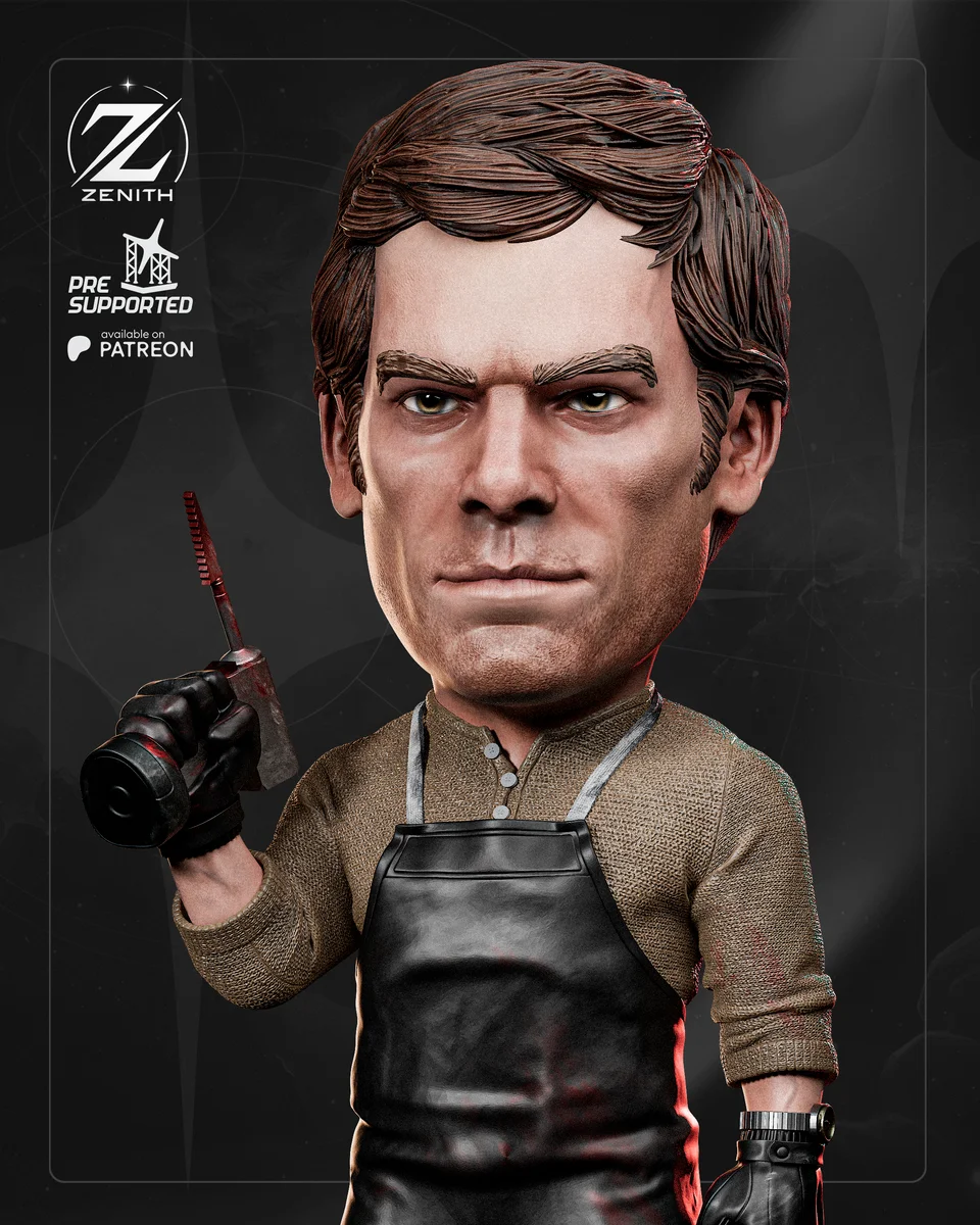 Chibi Dexter | Fan Art | 3D Printed Resin Model Garage Kit | *Un-Painted* | Zenith Studios