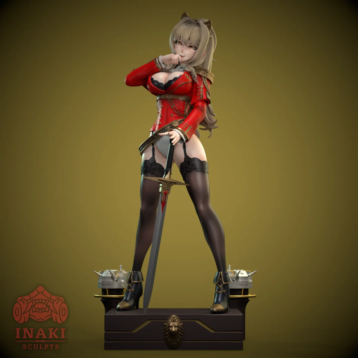 Lion | Fan Art | 3D Printed Resin Model Garage Kit | *Un-Painted* | Inaki Sculpts 3