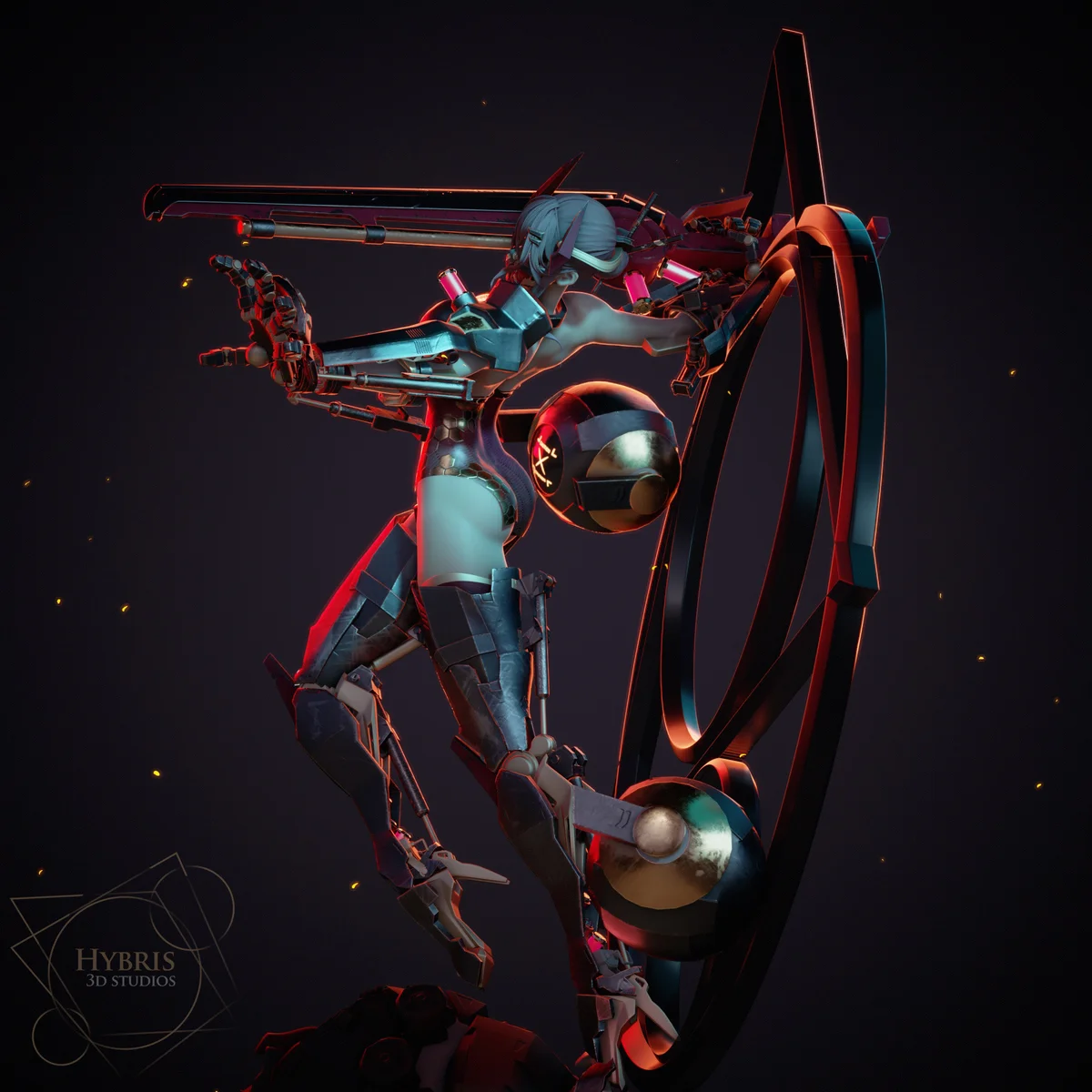 Project Code Red | Fan Art | 3D Printed Resin Model Garage Kit | *Un-Painted* | Hybris Studios 3