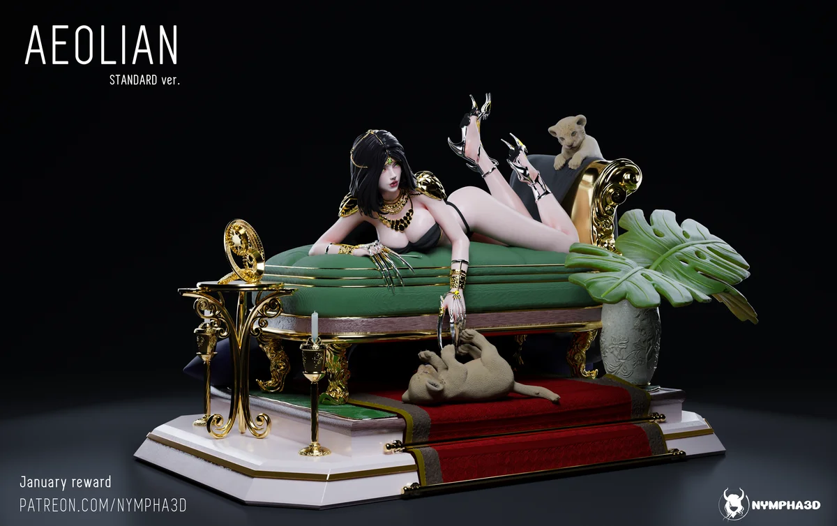 Aeolian | Fan Art | 3D Printed Resin Model Garage Kit | *Un-Painted* | Nympha3D 5