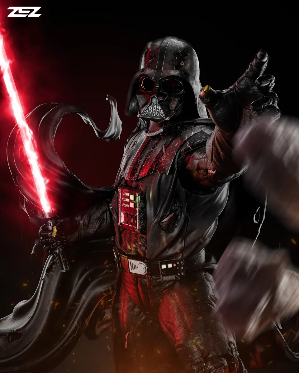 Darth Vader | Fan Art | 3D Printed Resin Model Garage Kit | *Un-Painted* | ZEZ Studio 8