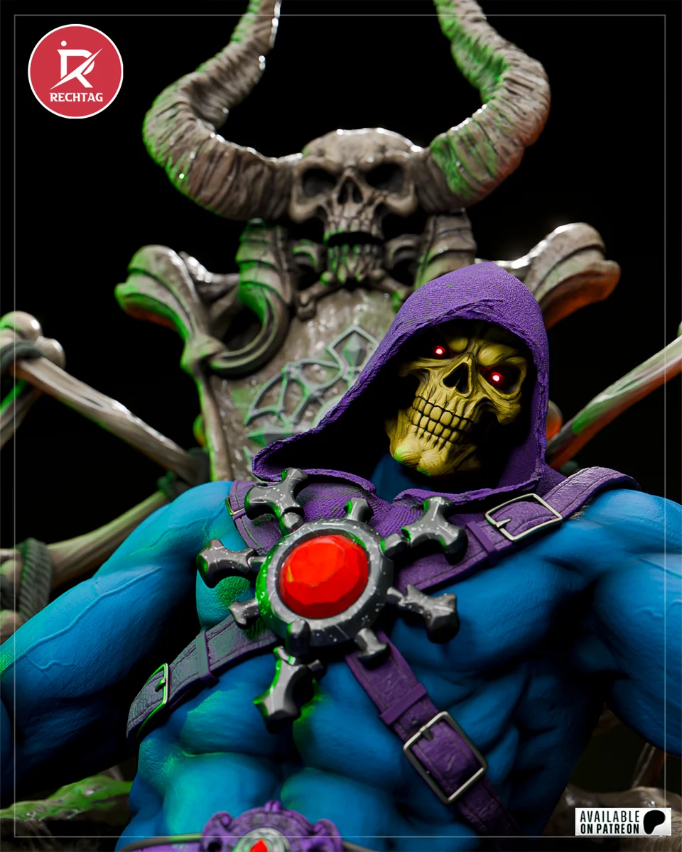 Skeletor | Fan Art | 3D Printed Resin Model Garage Kit | *Un-Painted* | Rechtag 5