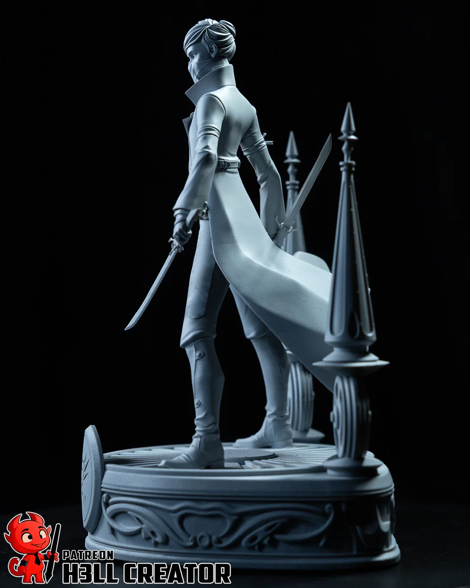 Emily | Fan Art | 3D Printed Resin Model Garage Kit | *Un-Painted* | H3LL Creator 9