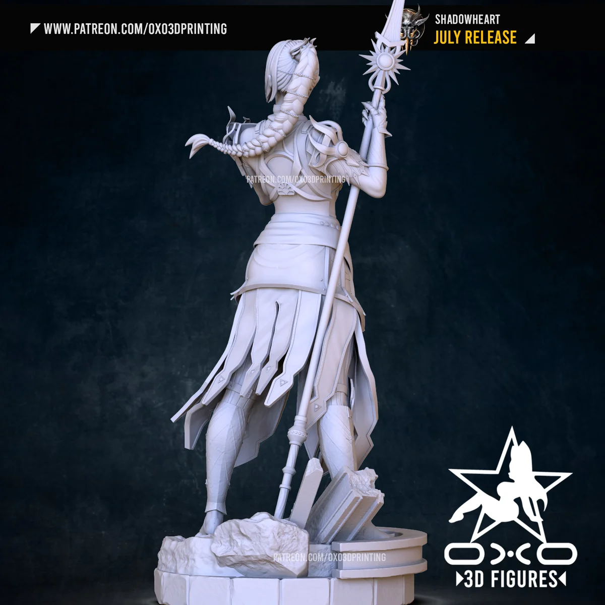 Shadow Heart | Fan Art | 3D Printed Resin Model Garage Kit | *Un-Painted* | OXO3D 5