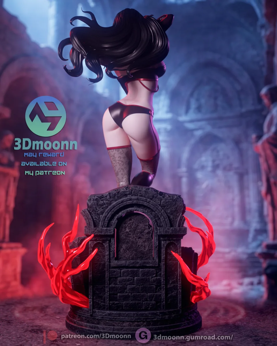 Lust | Fan Art | 3D Printed Resin Model Garage Kit | *Un-Painted* | 3DMoon 4