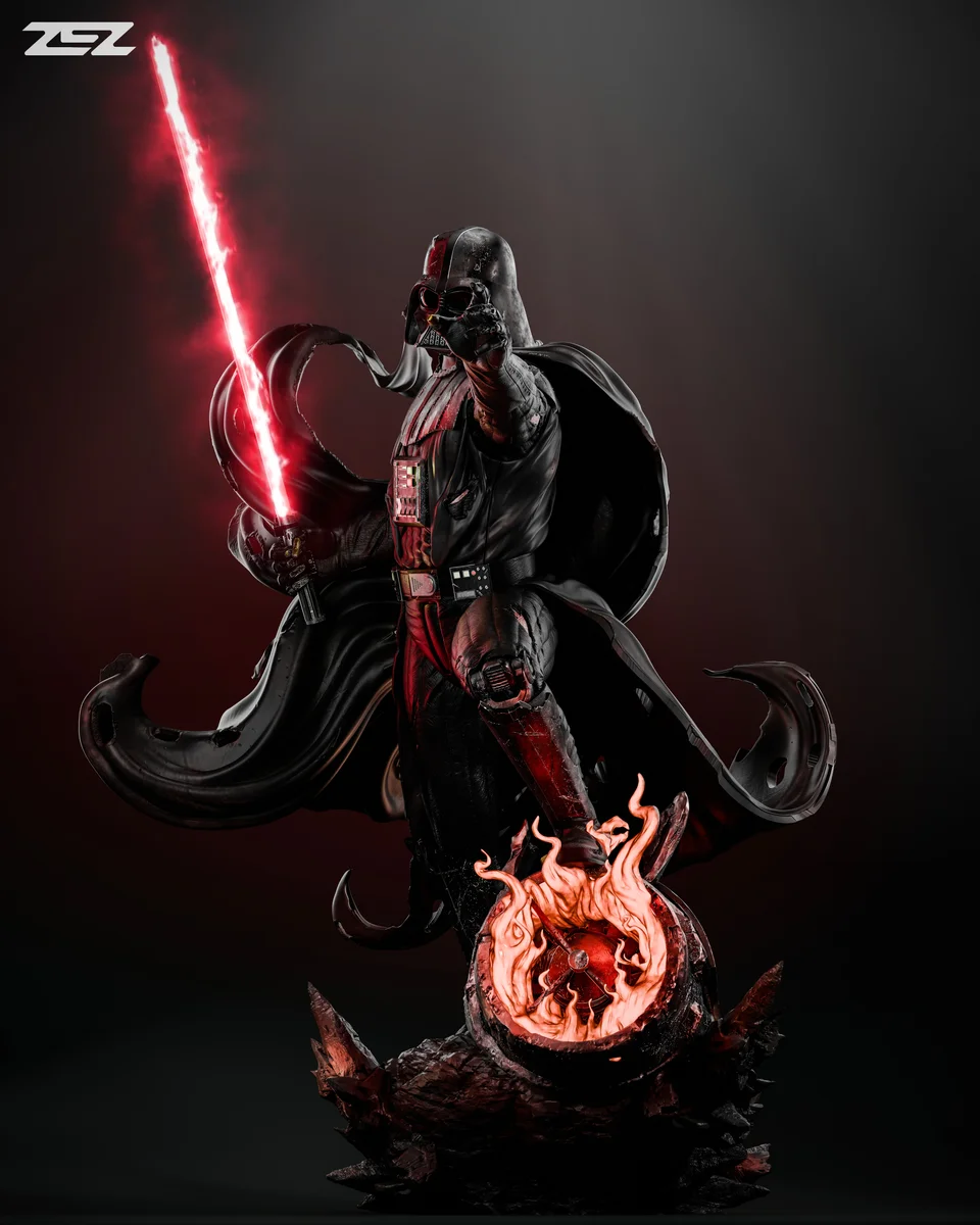 Darth Vader | Fan Art | 3D Printed Resin Model Garage Kit | *Un-Painted* | ZEZ Studio 4