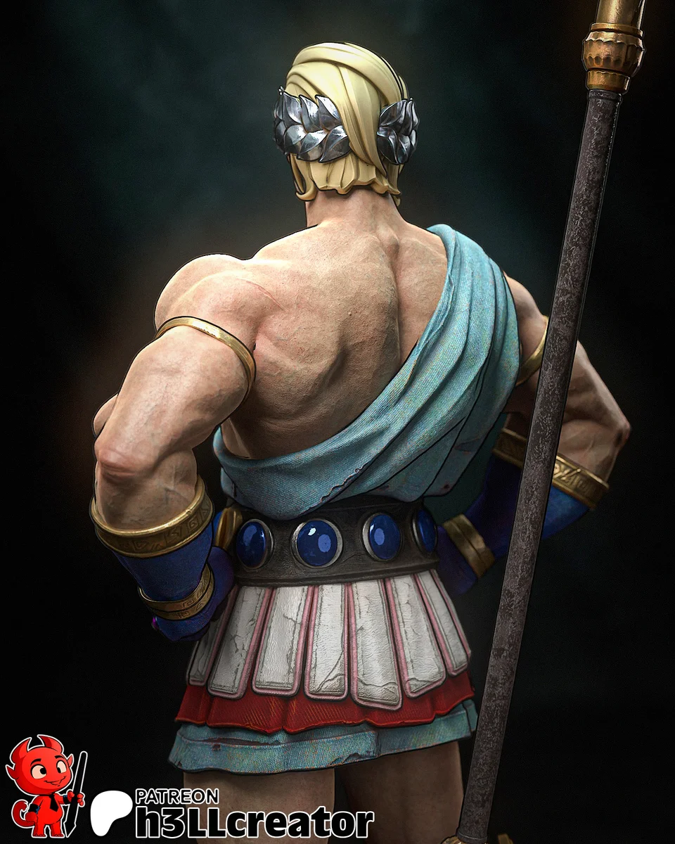 Theseus | Fan Art | 3D Printed Resin Model Garage Kit | *Un-Painted* | H3LL Creator 8