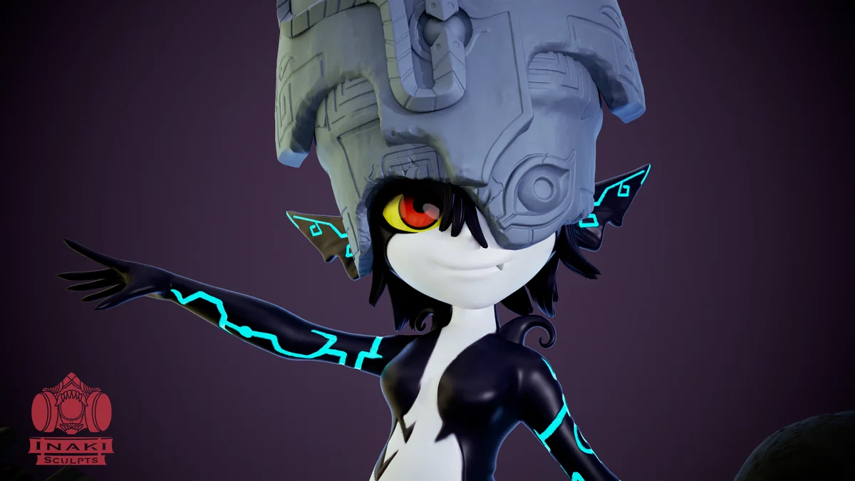 Midna | Fan Art | 3D Printed Resin Model Garage Kit | *Un-Painted* | Inaki Sculpts