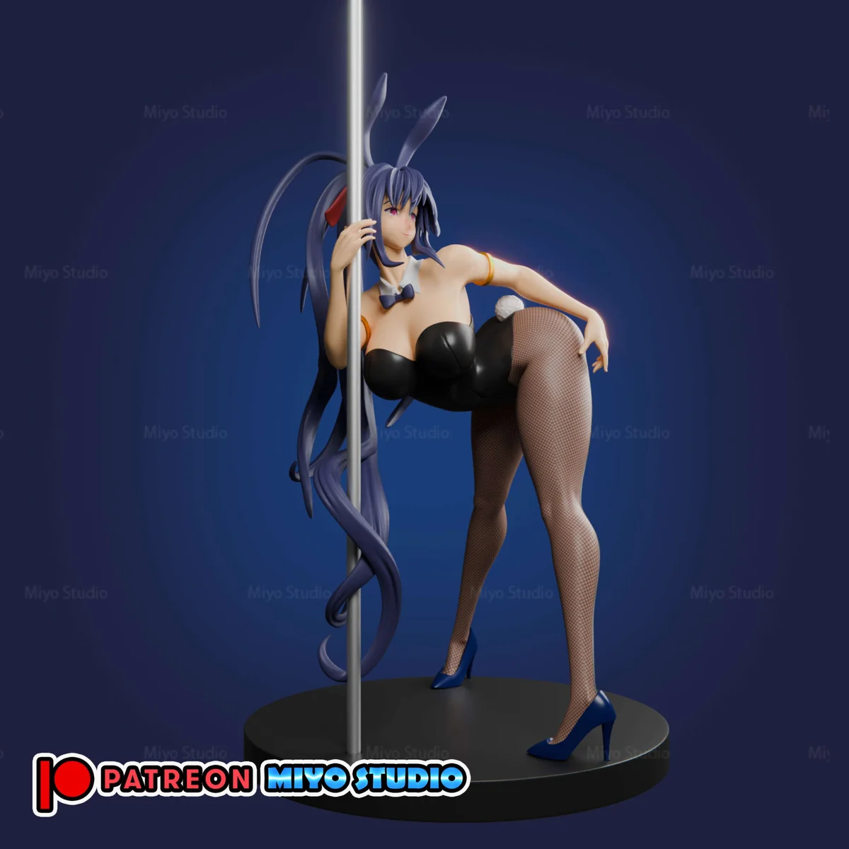 Akeno Himejima | Fan Art | 3D Printed Resin Model Garage Kit | *Un-Painted* | MiyoStudio