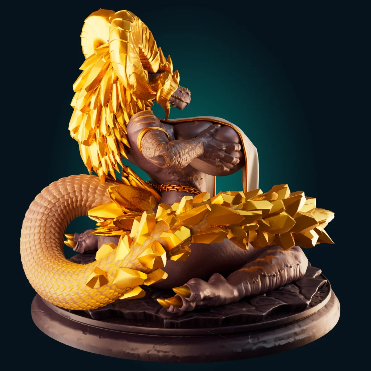 Kulve Taroth Monster Hunter Dragon | Fan Art | 3D Printed Resin Model Garage Kit | *Un-Painted* | Officer Rhu 2