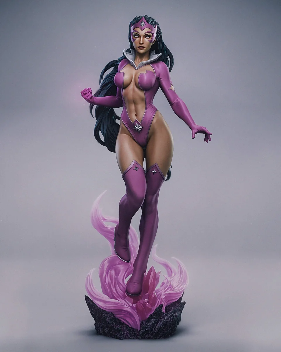 Star Sapphire | Fan Art | 3D Printed Resin Model Garage Kit | *Un-Painted* | Abe3D 6