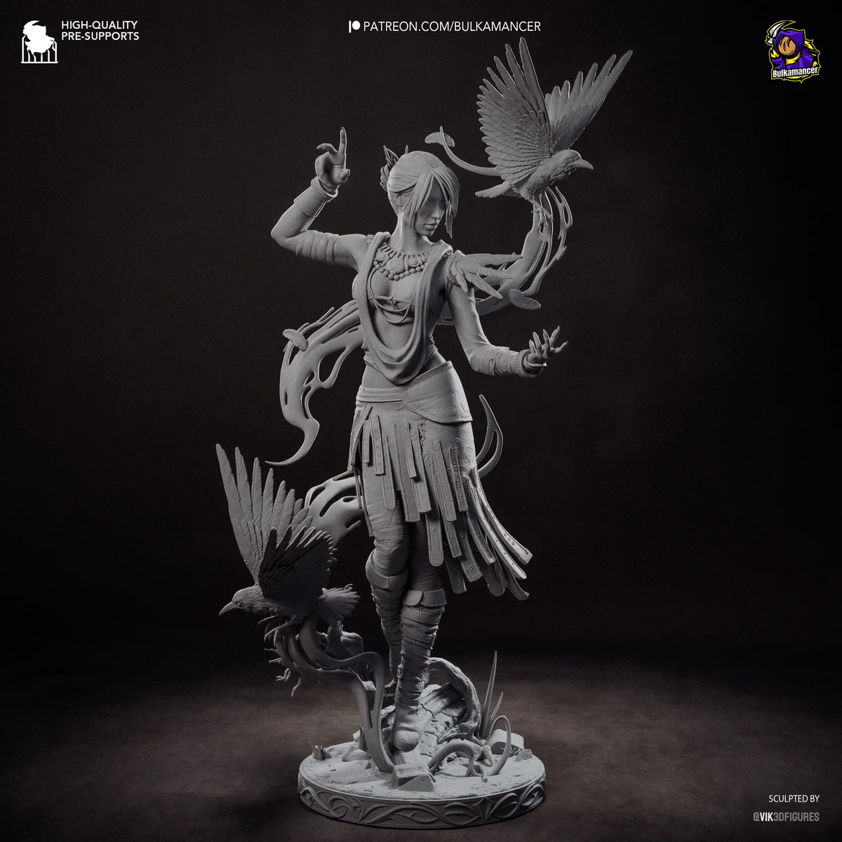 Morrigan | Fan Art | 3D Printed Resin Model Garage Kit | *Un-Painted* | Bulkamancer 15
