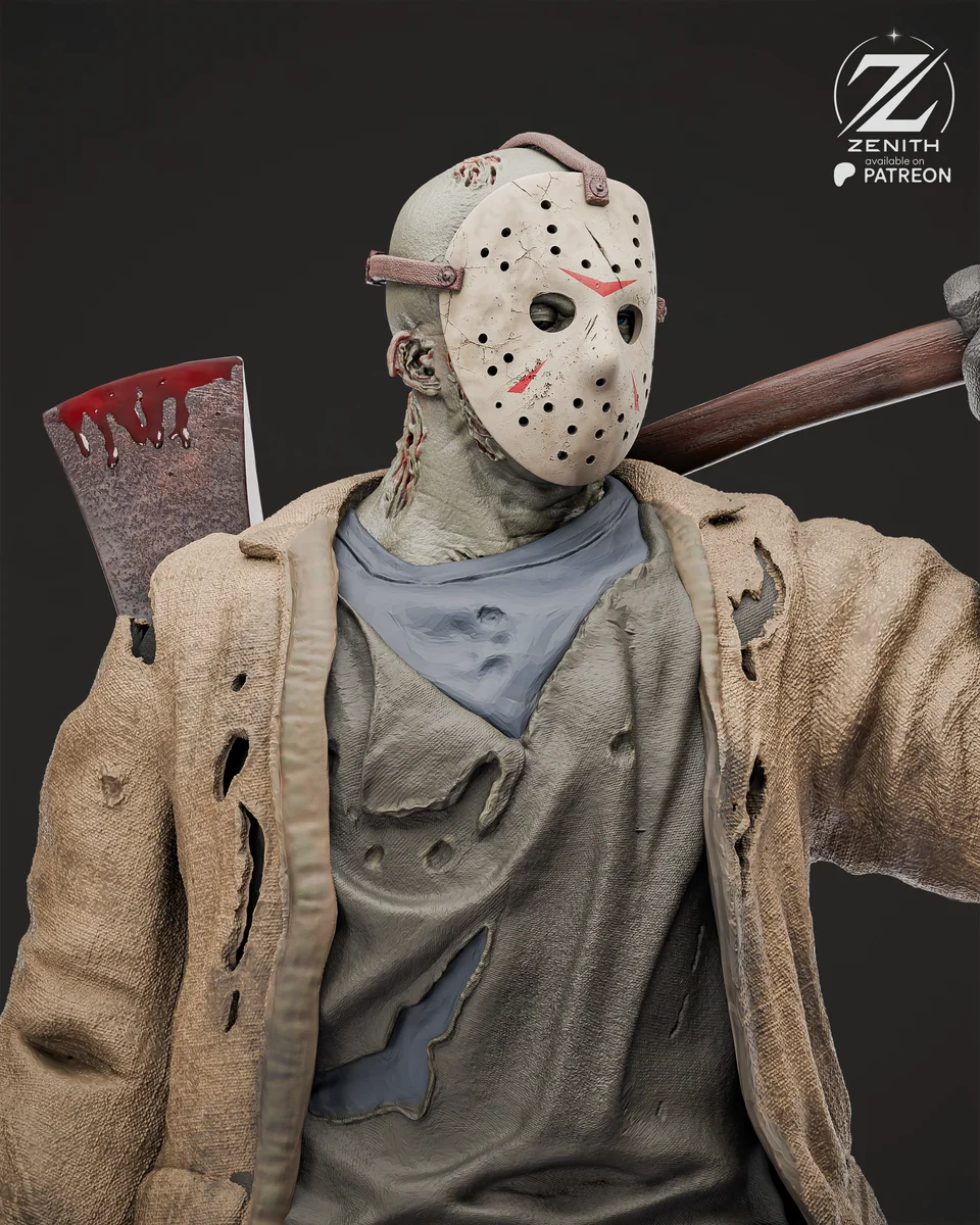 Jason | Fan Art | 3D Printed Resin Model Garage Kit | *Un-Painted* | Zenith Studios 6