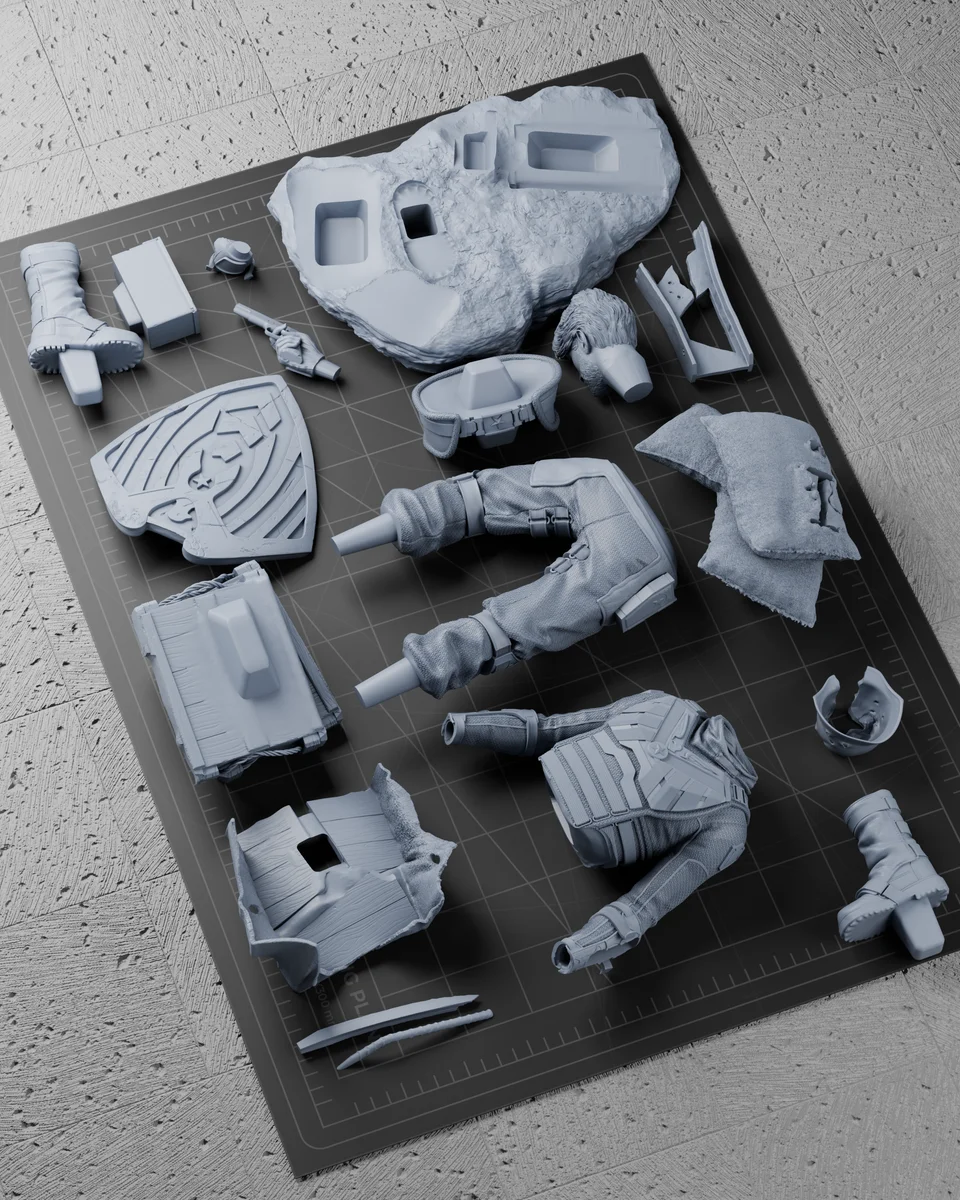 Soldier Boy | Fan Art | 3D Printed Resin Model Garage Kit | *Un-Painted* | Zenith Studios 9