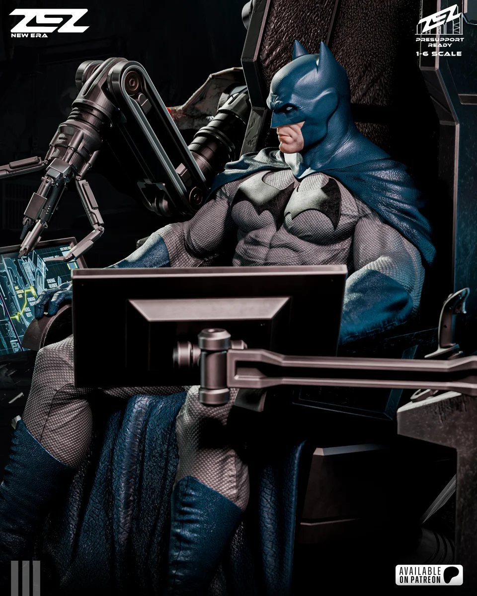 Batman Throne | Fan Art | 3D Printed Resin Model Garage Kit | *Un-Painted* | ZEZ Studio 6