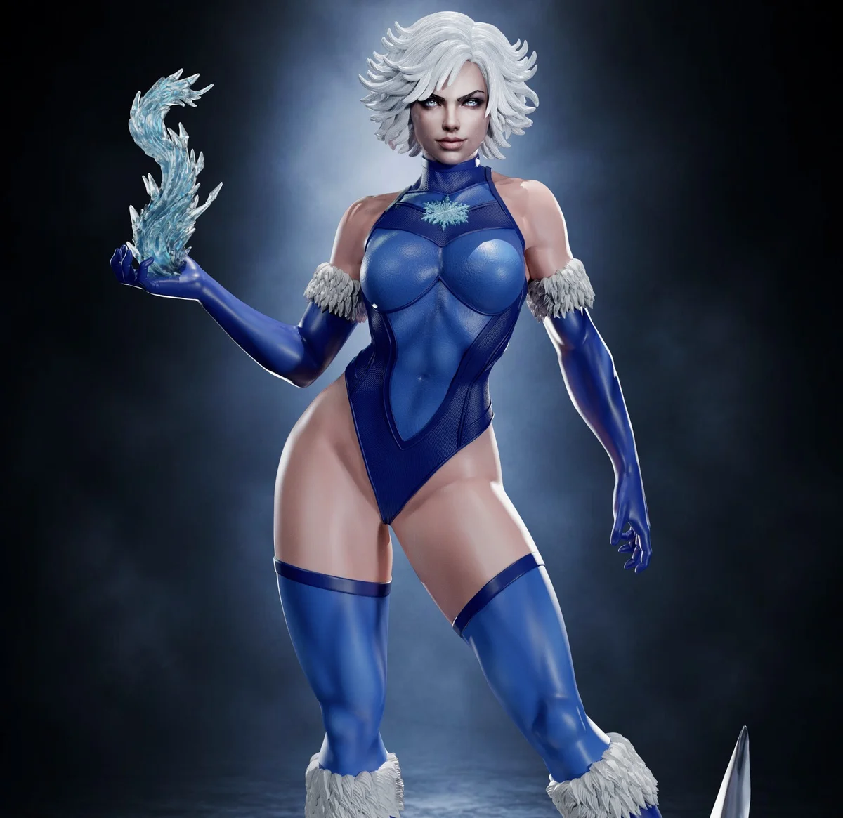 Killer Frost | Fan Art | 3D Printed Resin Model Garage Kit | *Un-Painted* | Abe3D 9