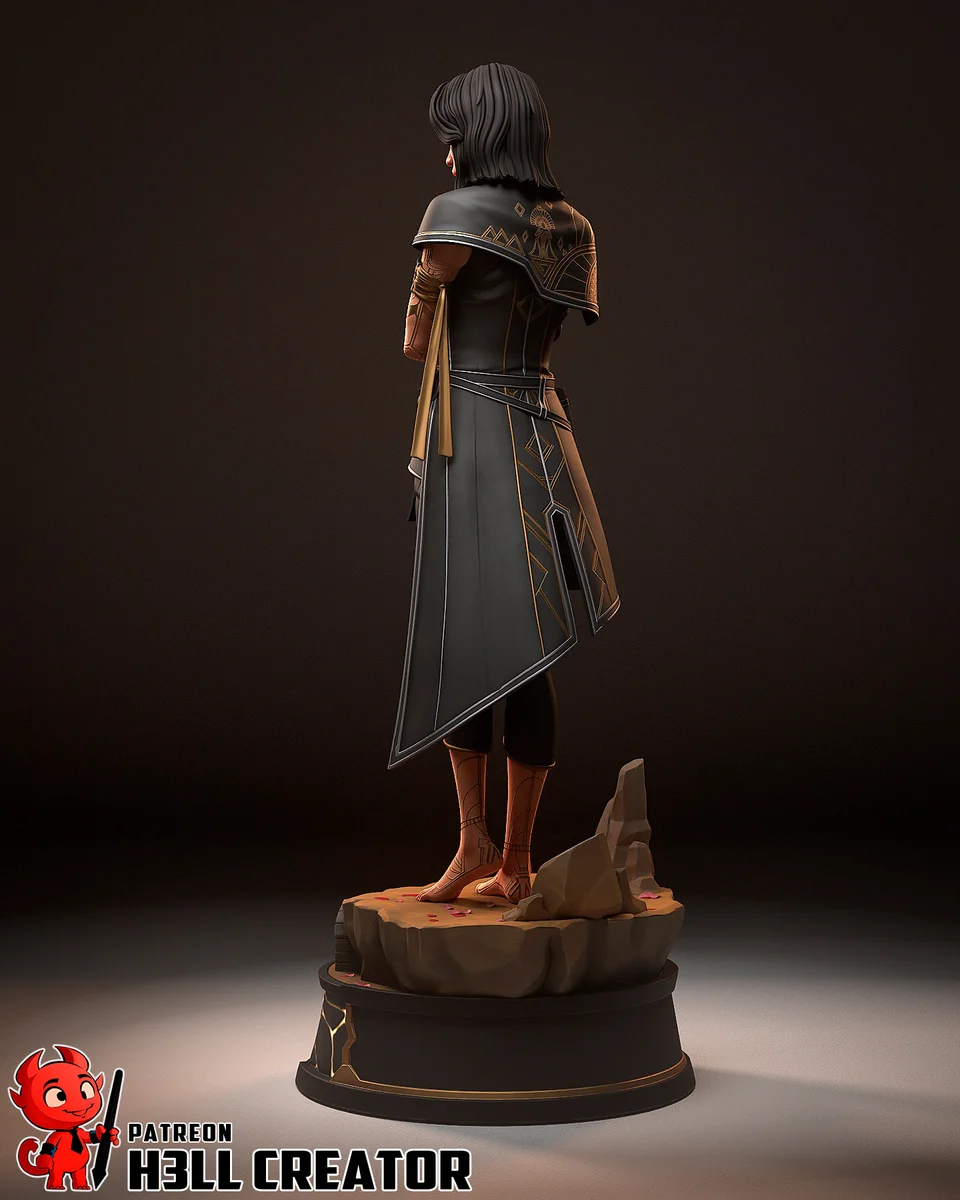 Lune | Fan Art | 3D Printed Resin Model Garage Kit | *Un-Painted* | H3LL Creator 11