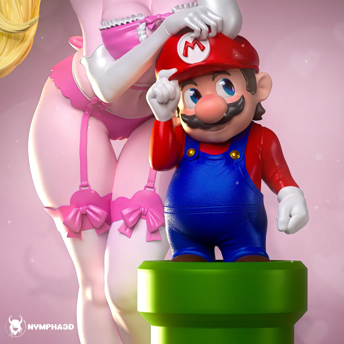Peach | Fan Art | 3D Printed Resin Model Garage Kit | *Un-Painted* | Nympha3D 10