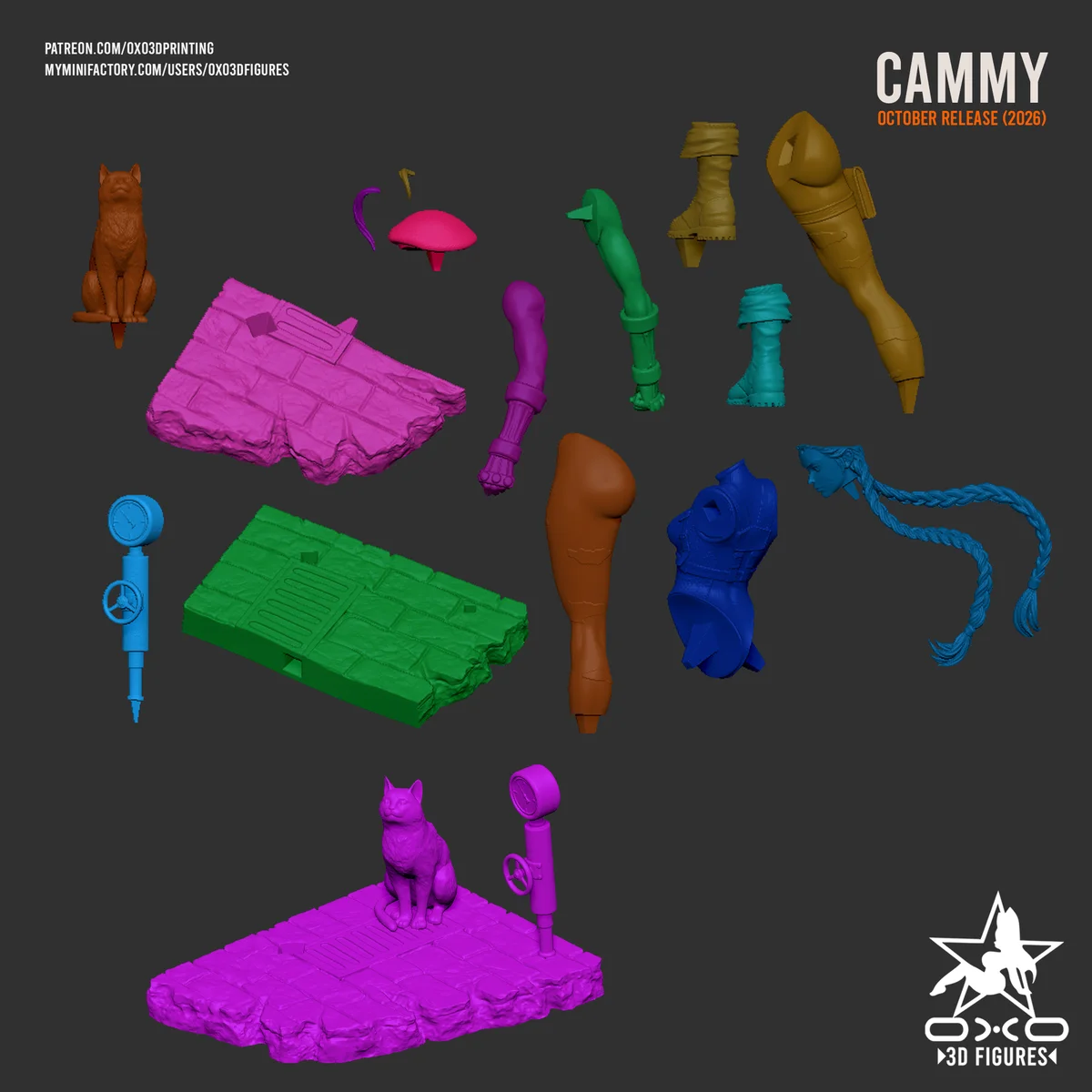 Cammy | Fan Art | 3D Printed Resin Model Garage Kit | *Un-Painted* | OXO3D 18