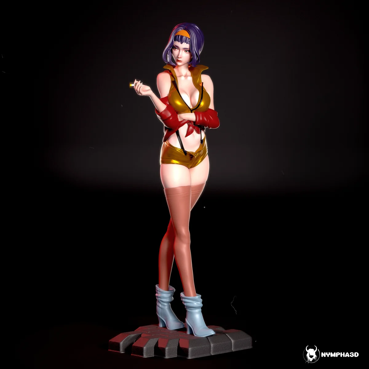 Faye Valentine | Fan Art | 3D Printed Resin Model Garage Kit | *Un-Painted* | Nympha3D 4