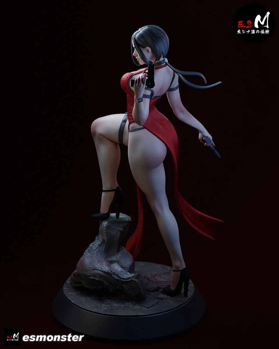 Ada Wong v2 | Fan Art | 3D Printed Resin Model Garage Kit | *Un-Painted* | ES Monster 4