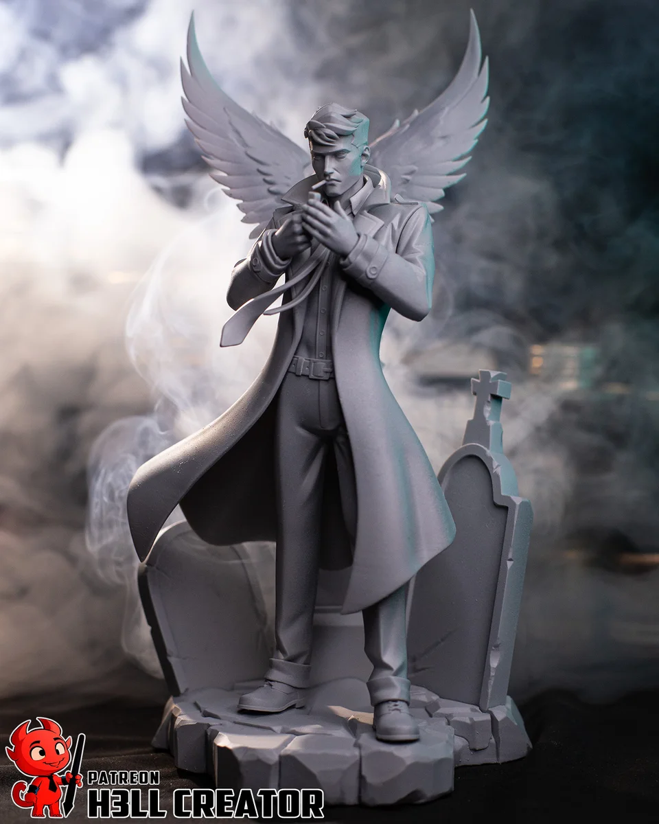 John Constantine | Fan Art | 3D Printed Resin Model Garage Kit | *Un-Painted* | H3LL Creator 9