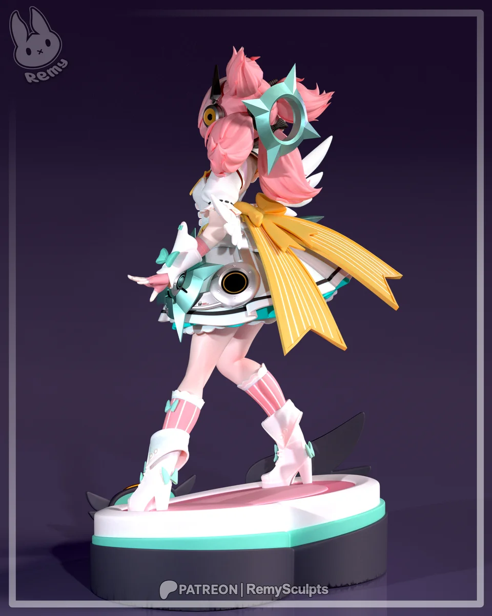 Idol Aria | Fan Art | 3D Printed Resin Model Garage Kit | *Un-Painted* | Remy Sculpts 5