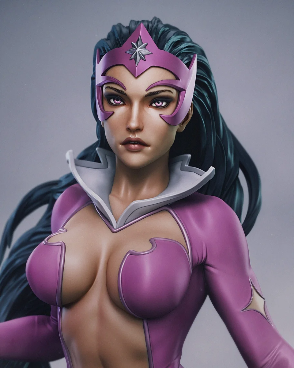 Star Sapphire | Fan Art | 3D Printed Resin Model Garage Kit | *Un-Painted* | Abe3D