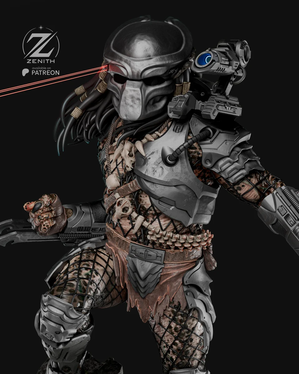Predator | Fan Art | 3D Printed Resin Model Garage Kit | *Un-Painted* | Zenith Studios 10