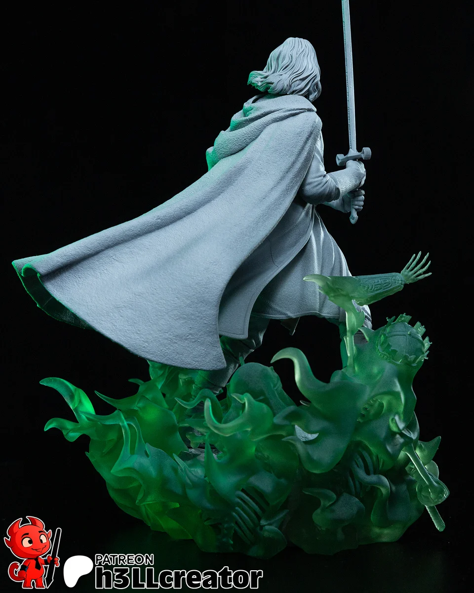 Aragorn | Fan Art | 3D Printed Resin Model Garage Kit | *Un-Painted* | H3LL Creator 8