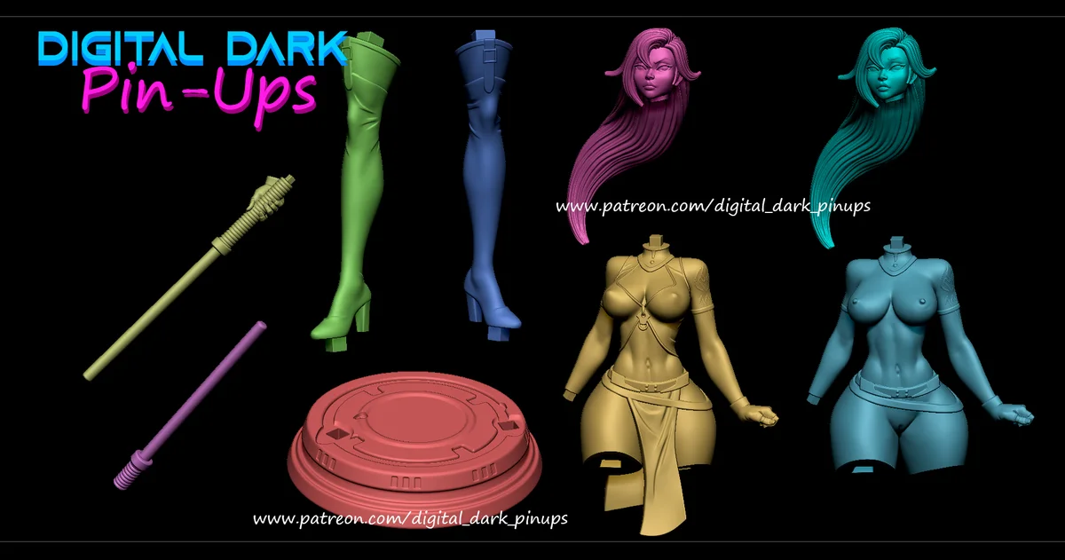 Sith Girl | Fan Art | 3D Printed Resin Model Garage Kit | *Un-Painted* | Digital Dark 7