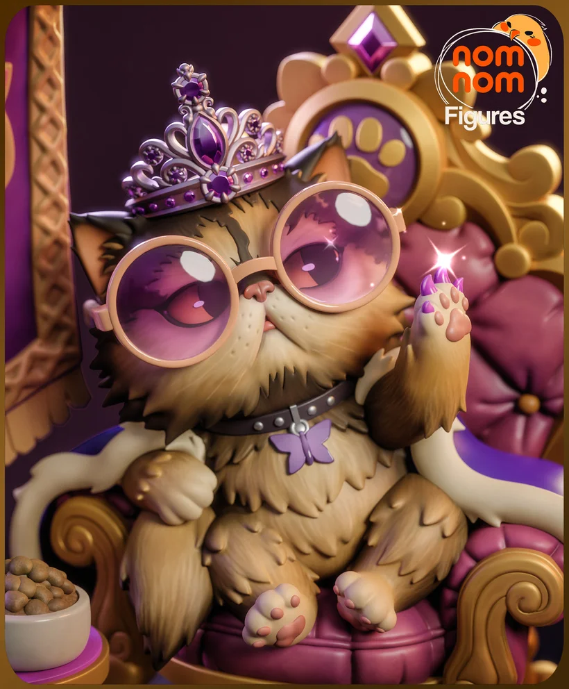 Chibi Princess Donut | Fan Art | 3D Printed Resin Model Garage Kit | *Un-Painted* | Nomnom
