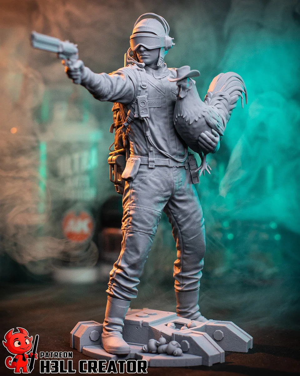 Raider | Fan Art | 3D Printed Resin Model Garage Kit | *Un-Painted* | H3LL Creator 9