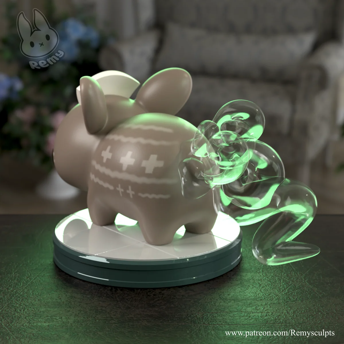 Chibi Tapir | Fan Art | 3D Printed Resin Model Garage Kit | *Un-Painted* | Remy Sculpts 3
