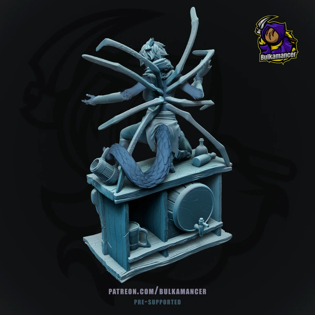 Wenduag | Fan Art | 3D Printed Resin Model Garage Kit | *Un-Painted* | Bulkamancer 5