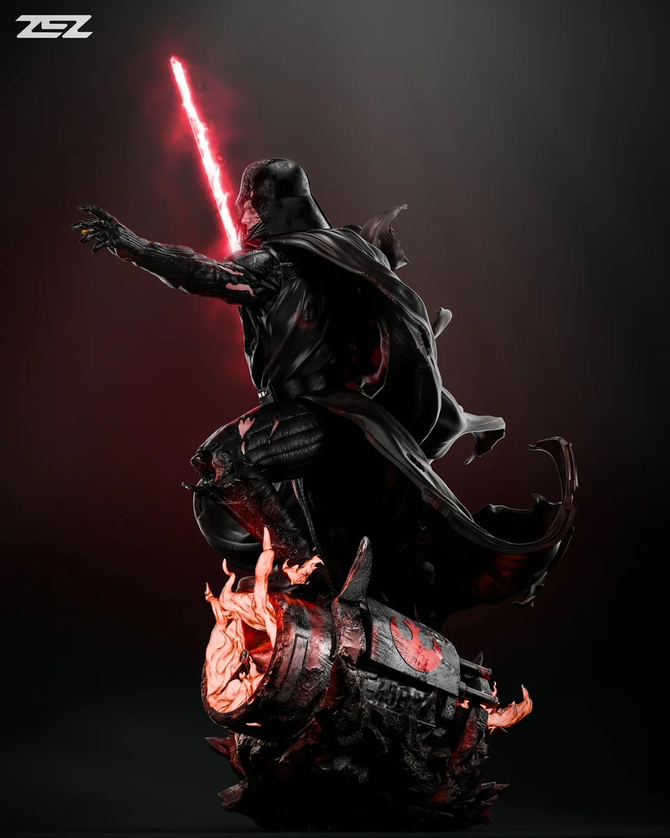 Darth Vader | Fan Art | 3D Printed Resin Model Garage Kit | *Un-Painted* | ZEZ Studio 5