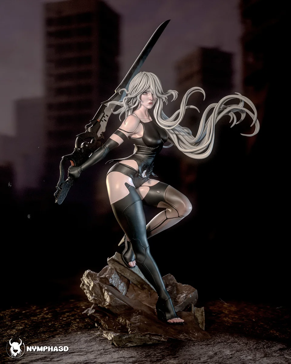 A2 | Fan Art | 3D Printed Resin Model Garage Kit | *Un-Painted* | Nympha3D 3
