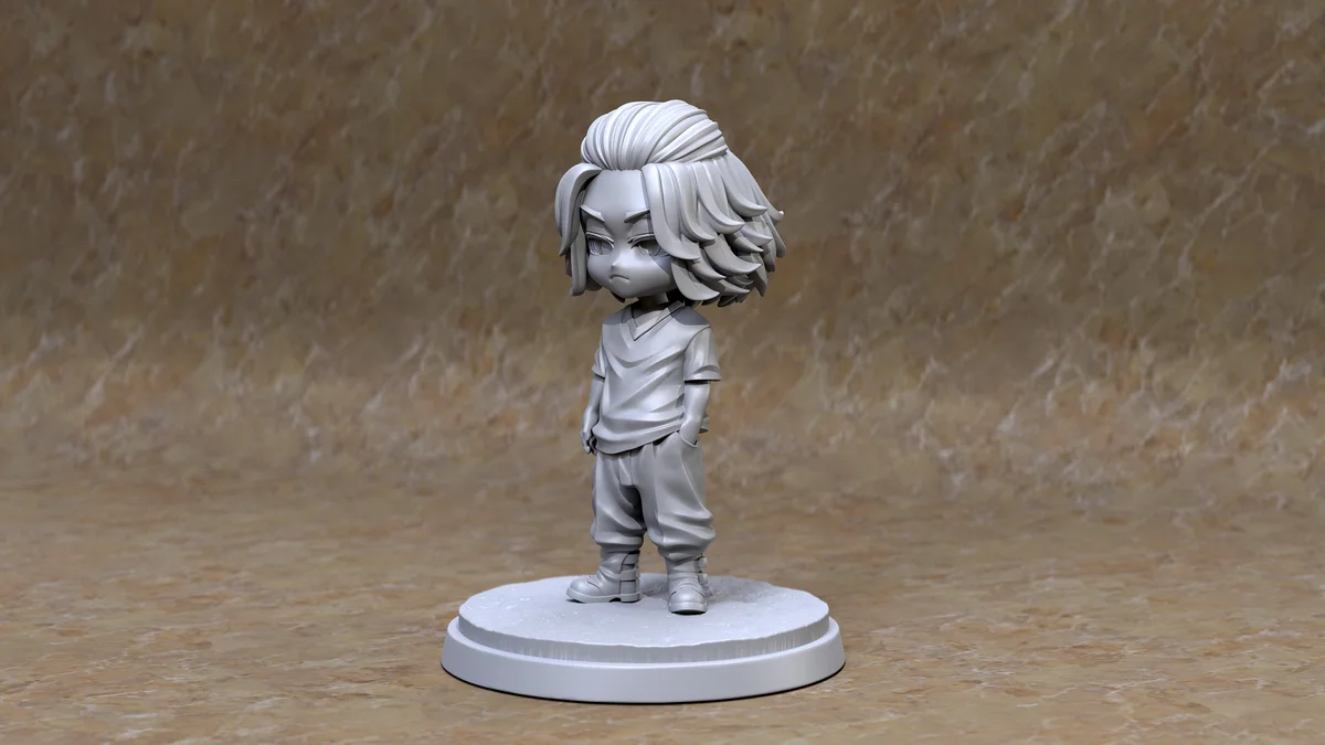 Chibi Mikey | Fan Art | 3D Printed Resin Model Garage Kit | *Un-Painted* | Chuya Factory 3