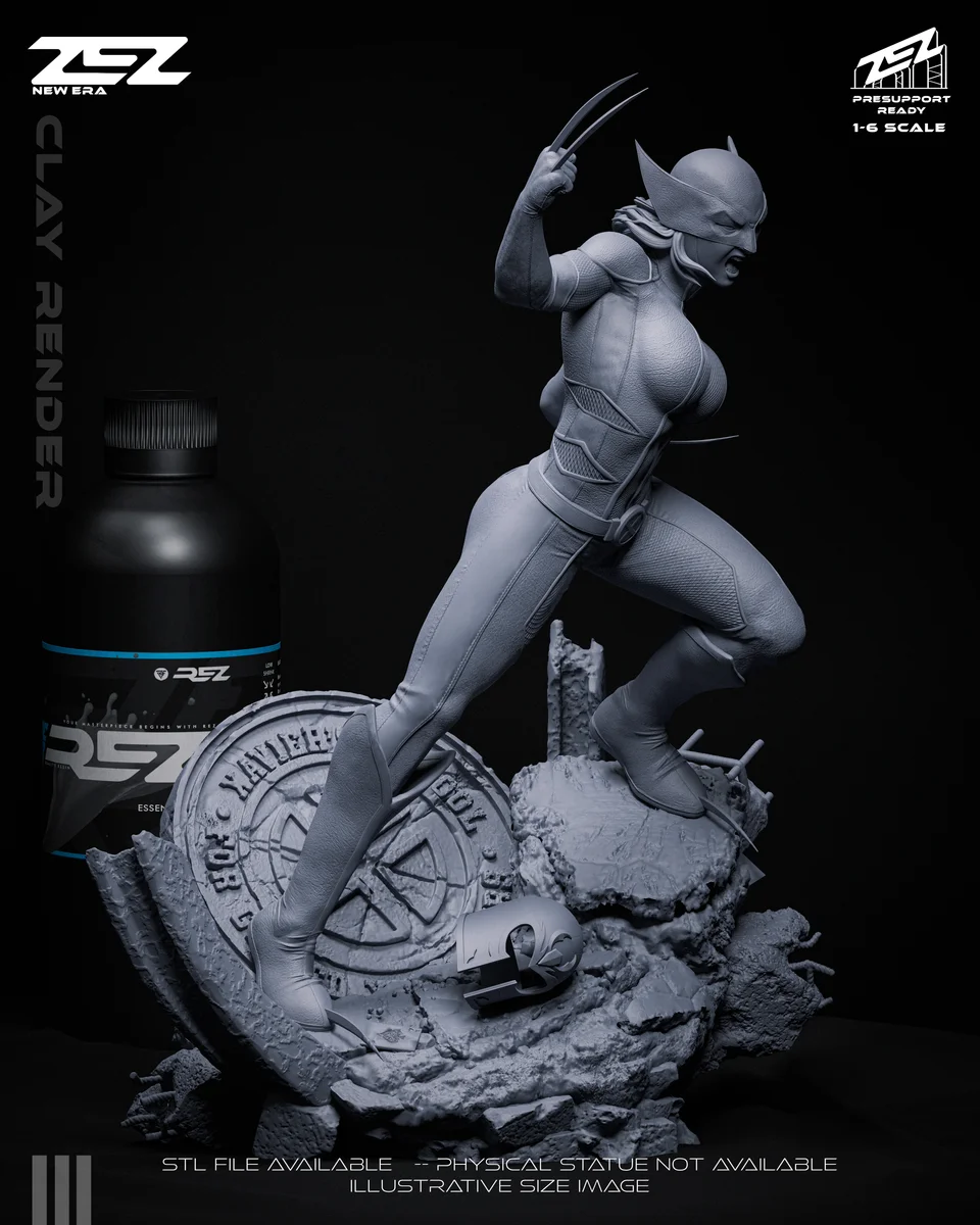 X-23 | Fan Art | 3D Printed Resin Model Garage Kit | *Un-Painted* | ZEZ Studio 8
