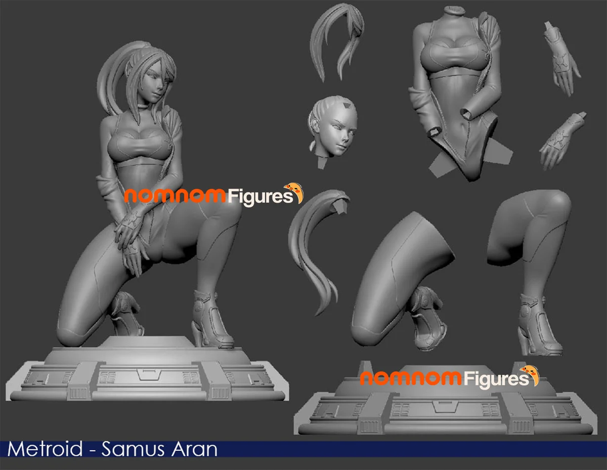 Samus | Fan Art | 3D Printed Resin Model Garage Kit | *Un-Painted* | Nomnom 4