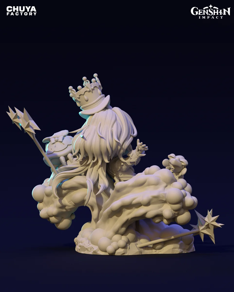Chibi Furina | Fan Art | 3D Printed Resin Model Garage Kit | *Un-Painted* | Chuya Factory 16