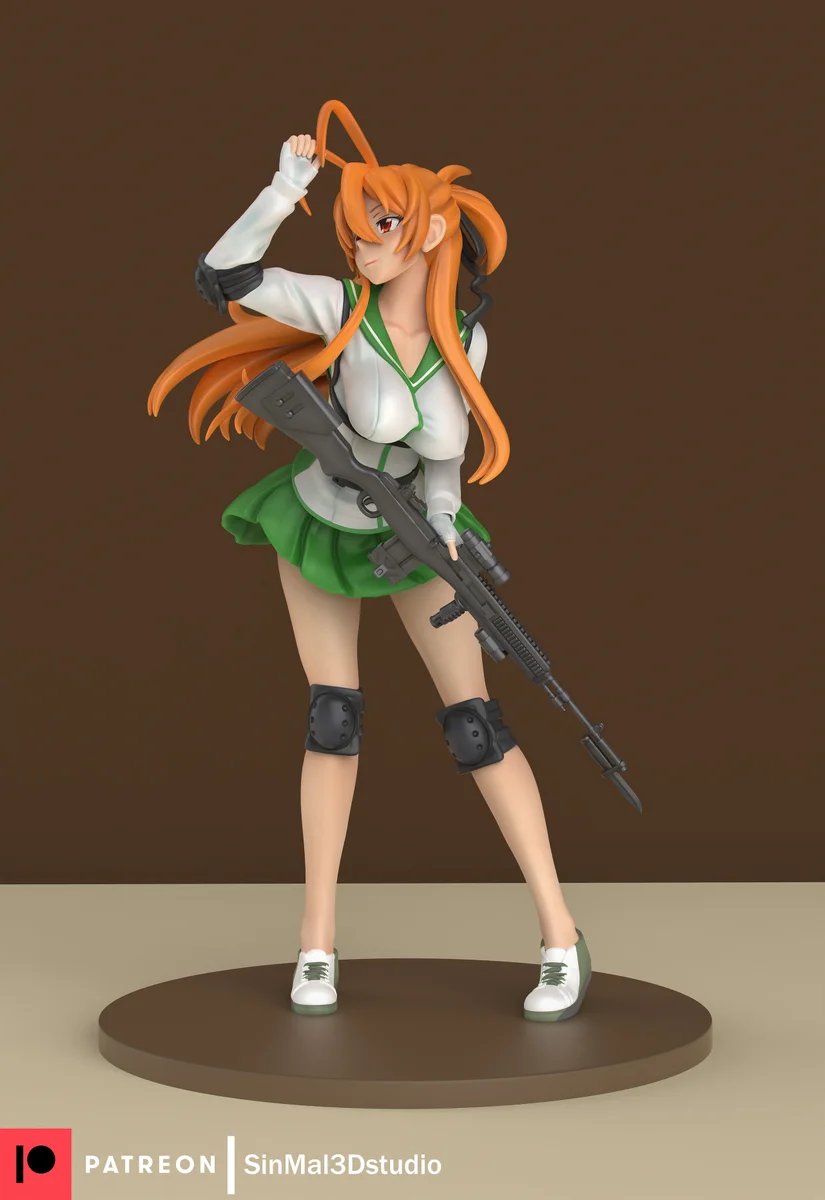 Rei Miyamoto | Fan Art | 3D Printed Resin Model Garage Kit | *Un-Painted* | Sin3Dstudio 4