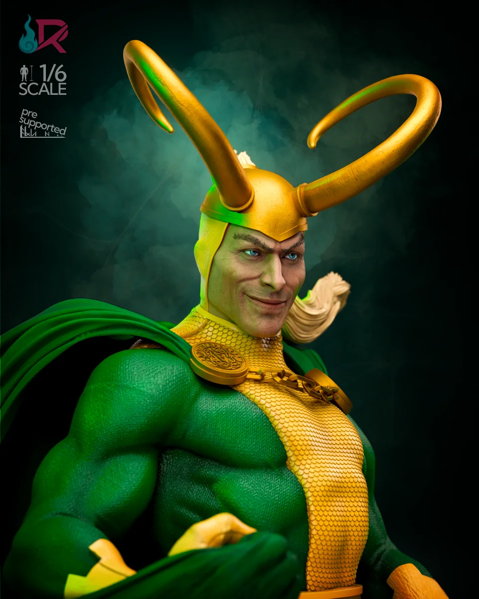 Loki - Comics | Fan Art | 3D Printed Resin Model Garage Kit | *Un-Painted* | Rechtag 6