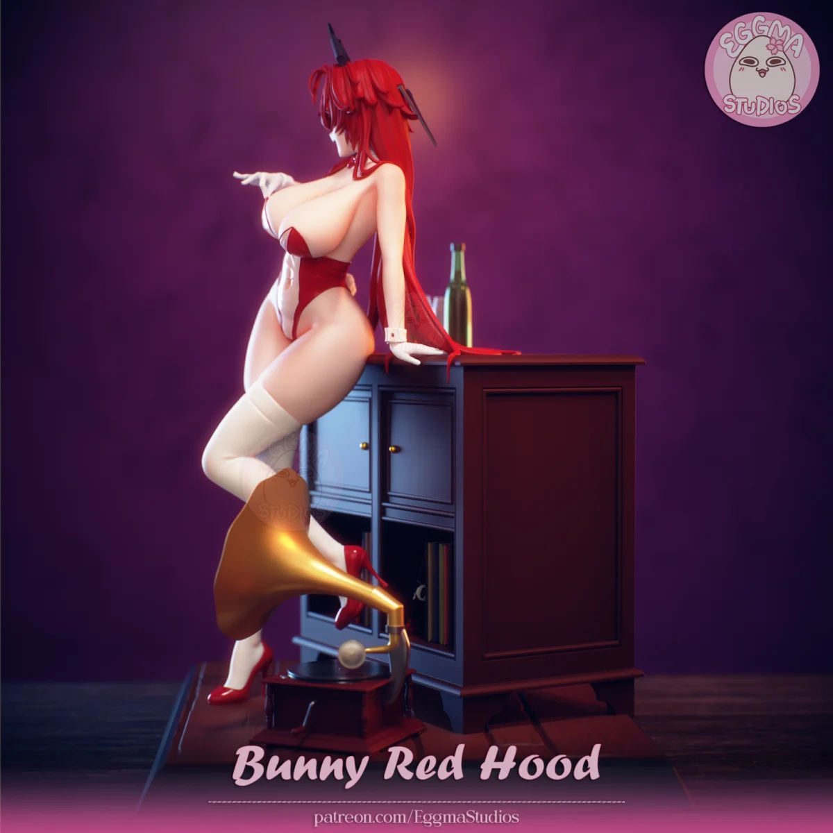 Red Hood - (Bunny) | Fan Art | 3D Printed Resin Model Garage Kit | *Un-Painted* | EggmaStudios 3
