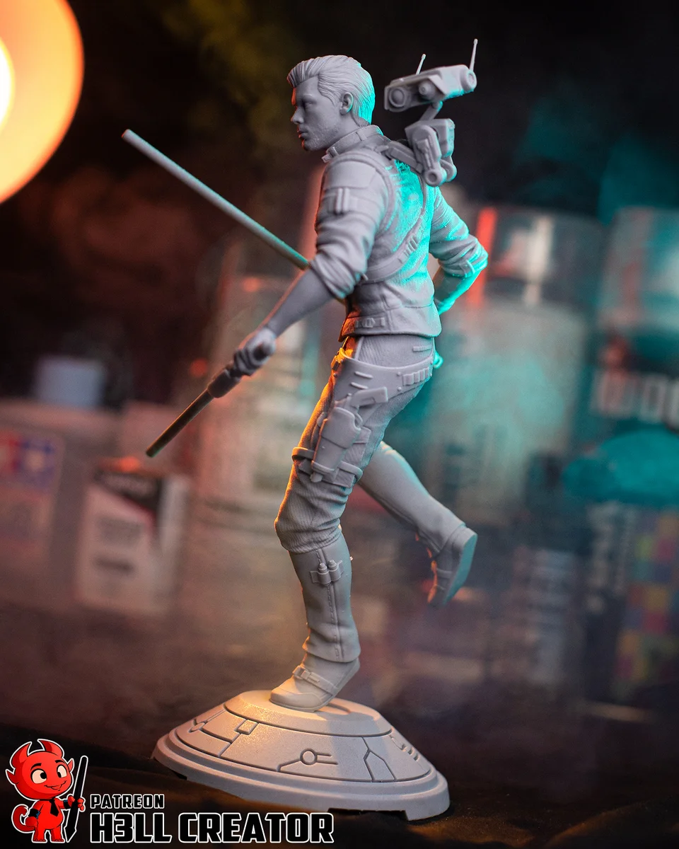 Cal Kestis | Fan Art | 3D Printed Resin Model Garage Kit | *Un-Painted* | H3LL Creator 12