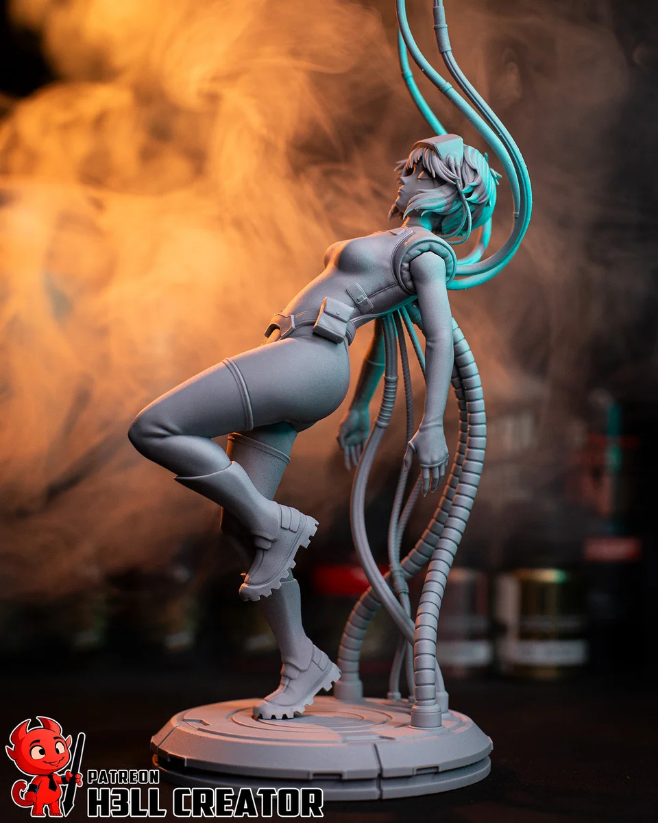 Motoko Kusanagi | Fan Art | 3D Printed Resin Model Garage Kit | *Un-Painted* | H3LL Creator 9