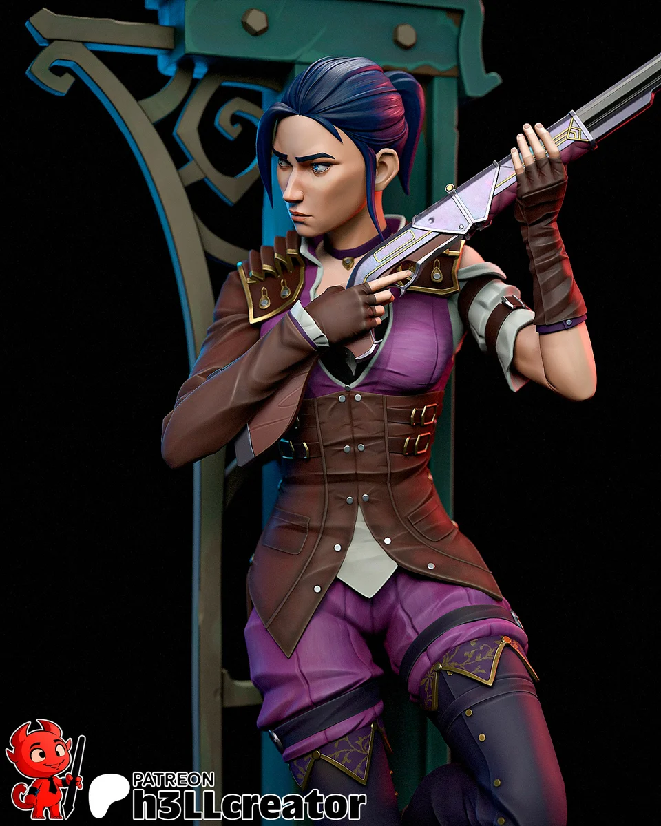 Caitlyn | Fan Art | 3D Printed Resin Model Garage Kit | *Un-Painted* | H3LL Creator