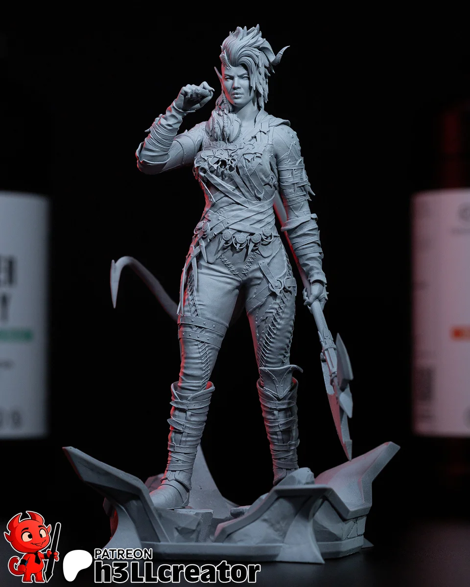 Karlach | Fan Art | 3D Printed Resin Model Garage Kit | *Un-Painted* | H3LL Creator 6